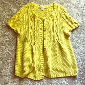 Michael Kors Yellow short sleeve sweater